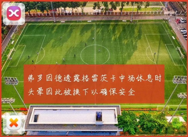 弗罗因德透露格雷茨卡中场休息时头晕因此被换下以确保安全