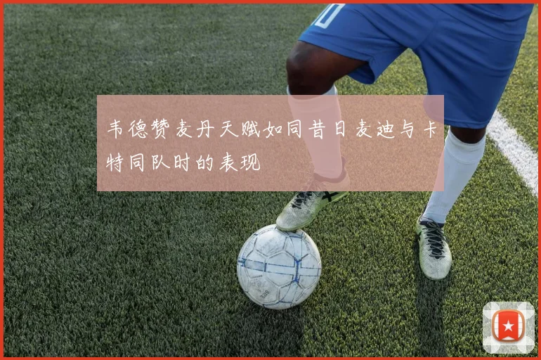 韦德赞麦丹天赋如同昔日麦迪与卡特同队时的表现